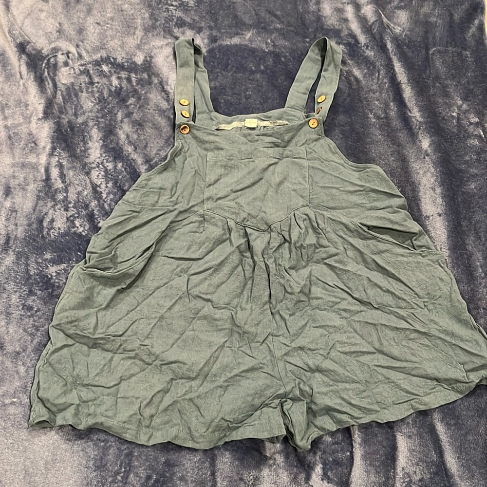 Linen Overall Shorts